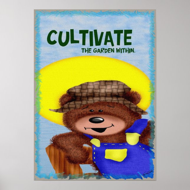 Póster Cultivar El Jardín Dentro (Frente)