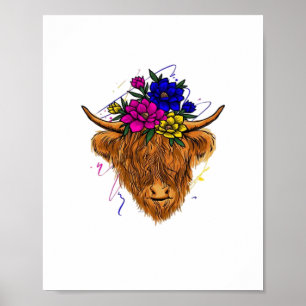 Póster Cultivo de Whisperer de vacas de raza selecta