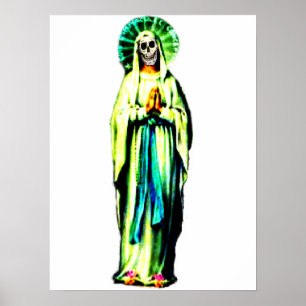 Póster Culto De Santa Muerte