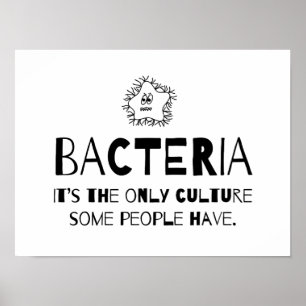 Póster Cultura de las bacterias