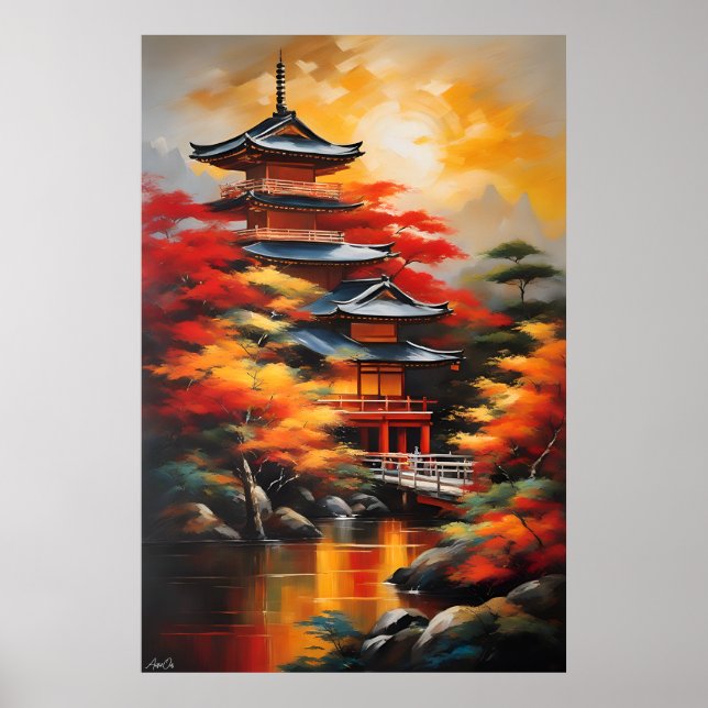 Póster | Cultura japonesa | Estilo de pintura de a (Frente)