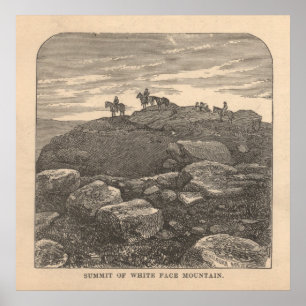 Póster Cumbre de la Montaña Cara Blanca