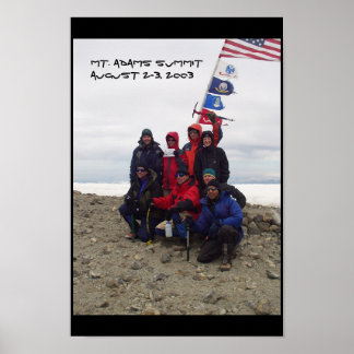 Póster Cumbre del Monte Adams