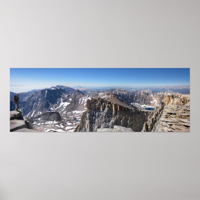 Póster Cumbre del Monte Whitney - John Muir Trail - Sierr (Frente)