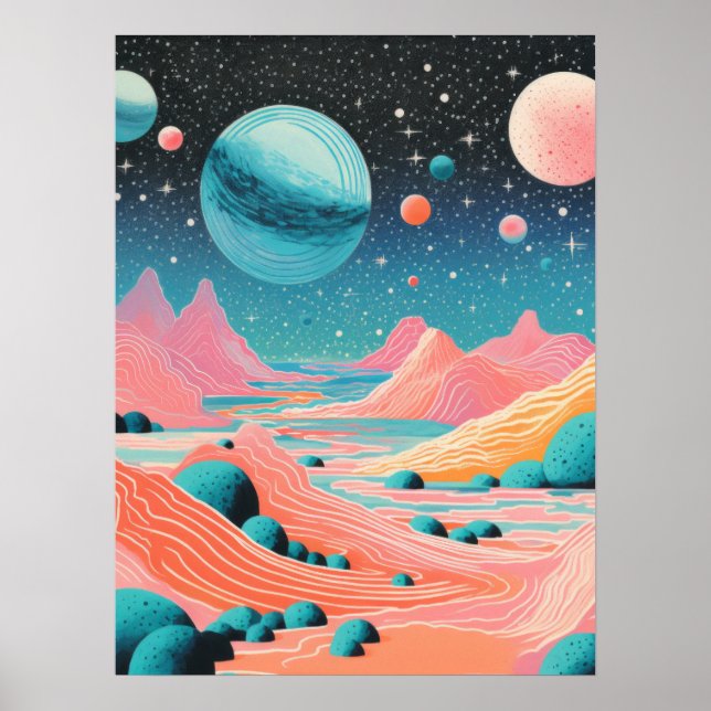 Póster Cumbre Stellar: Una representación artística del p (Frente)