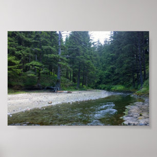 Póster Cummins Creek en el Parque Estatal Neptune, OR