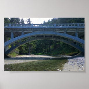 Póster Cummins Creek en el Parque Estatal Neptune, OR