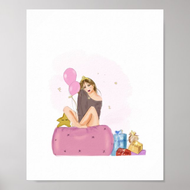 Póster cumpleañera (Frente)