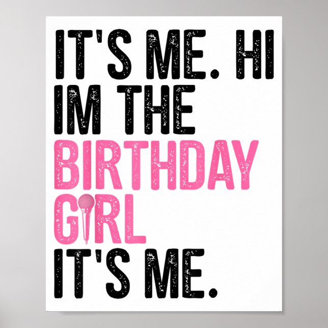 Póster Cumpleañera Soy Yo Hola Soy La Cumpleañera Soy Yo (Frente)
