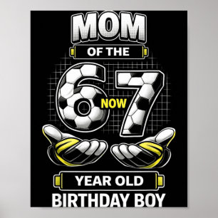 Póster Cumpleañero Era 6 Ahora Soy 7 Seis Siete Fútbol 67