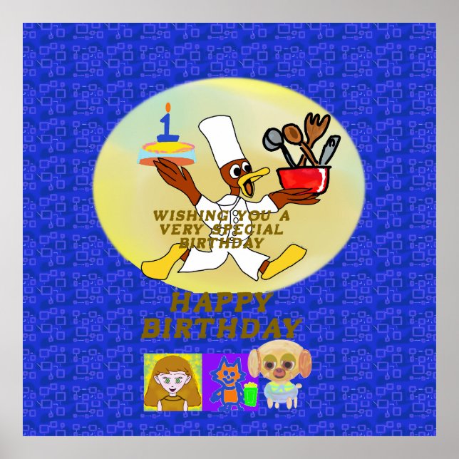 Póster Cumpleaños (Frente)