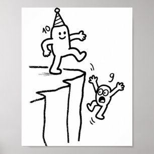 Póster Cumpleaños 10 niños niñas 10 años diez 10 años Cum