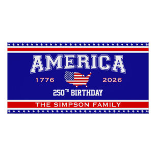 Póster Cumpleaños 250 América 1776-2026