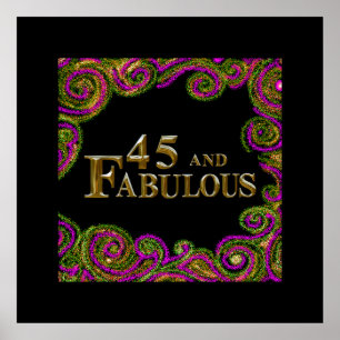 Póster Cumpleaños 45