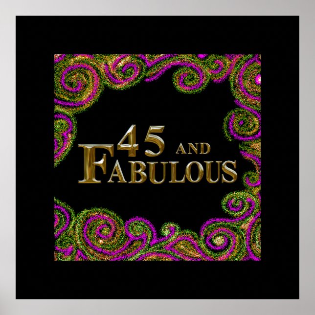 Póster Cumpleaños 45 (Frente)