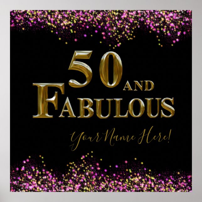 Póster Cumpleaños 50 (Frente)