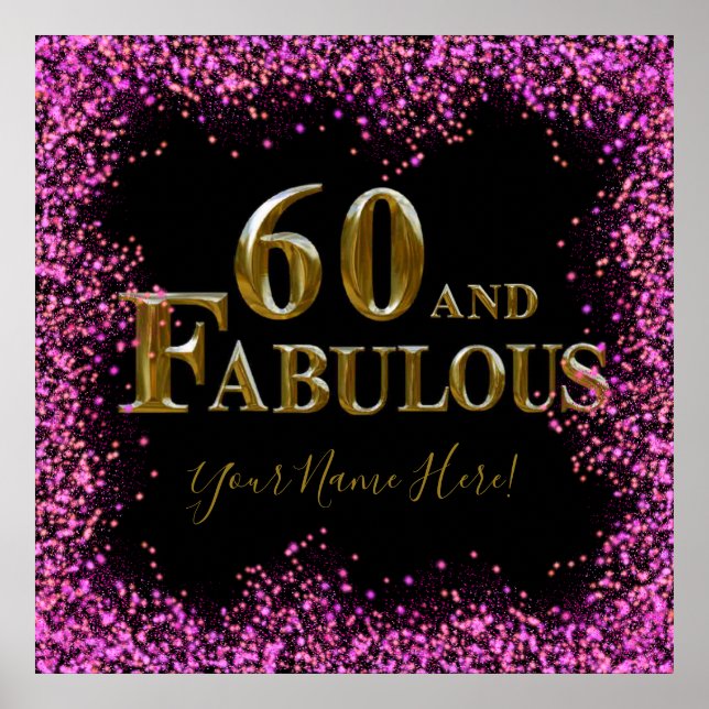 Póster Cumpleaños 60  (Frente)