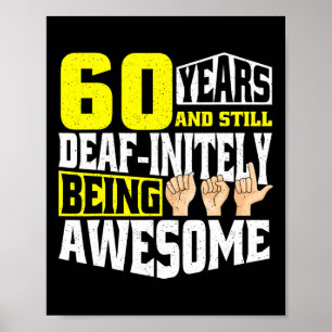 Póster Cumpleaños 60 Años De Ser Increíble