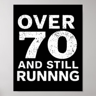 Póster Cumpleaños 70 Corredores Mayores Sobre La Colina 7