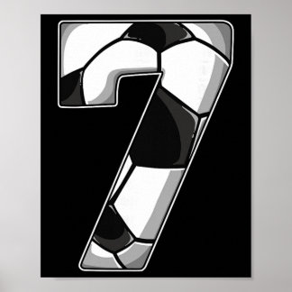 Póster Cumpleaños 7 Fútbol 