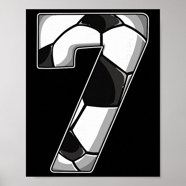 Póster Cumpleaños 7 Fútbol  (Frente)