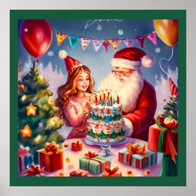 Póster Cumpleaños 8 de los navidades (Frente)