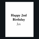 Póster cumpleaños agregar el nombre de la tabla editable<br><div class="desc">Diseño</div>
