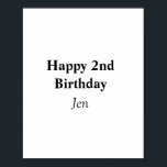 Póster cumpleaños agregar el nombre de la tabla editable<br><div class="desc">Diseño</div>