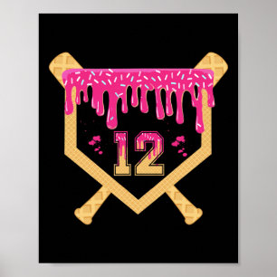 Póster Cumpleaños de 12 años Bysebyll Drip Cumpleaños 12