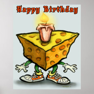 Póster Cumpleaños de Cheesy