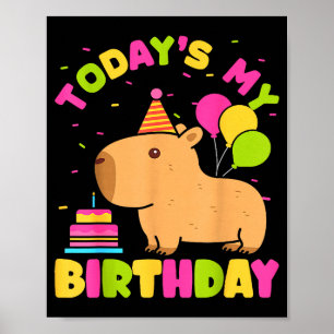 Póster Cumpleaños de chicas amantes del carpincho de hoy