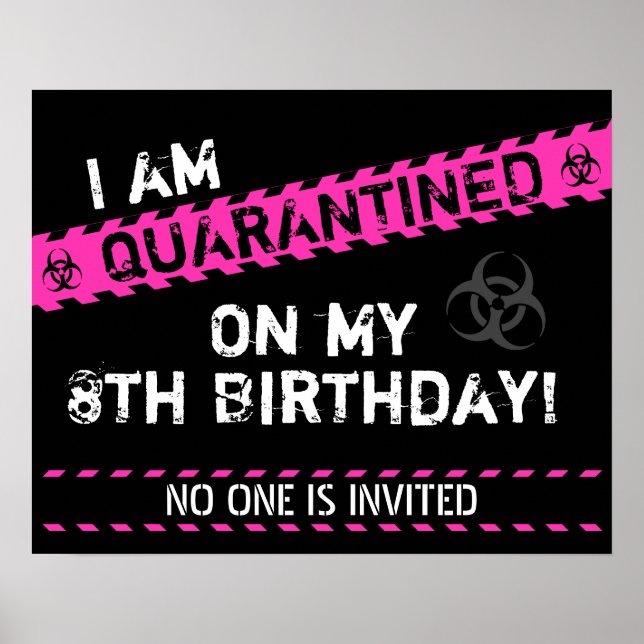 Póster Cumpleaños de Cuarentena (Frente)