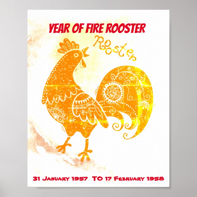 PÓSTER CUMPLEAÑOS DE FIRE ROOSTER (Frente)