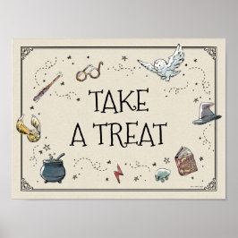 Póster Cumpleaños de Harry Potter: Toma un regalo