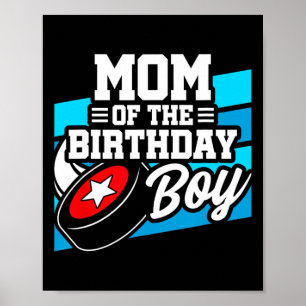 Póster Cumpleaños de hockey - Madre de cumpleaños - Nacim