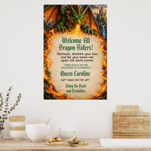 Póster Cumpleaños de Jinetes de Dragones