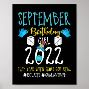 Póster Cumpleaños de la Distancia Social de Septiembre de