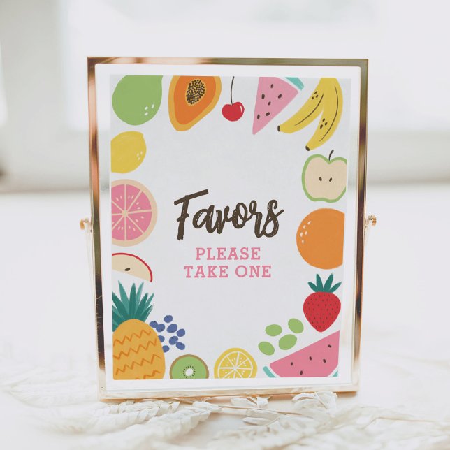Póster Cumpleaños de la fruta de verano favorece el Rótul (Subido por el creador)