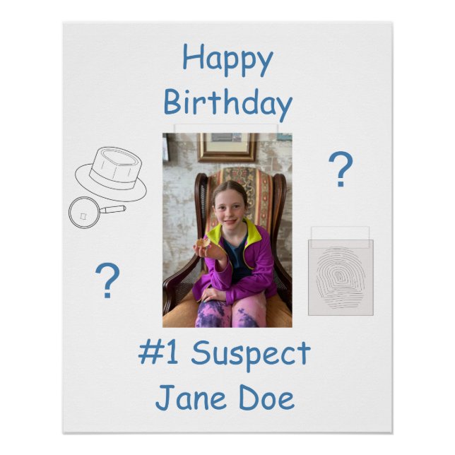 Póster Cumpleaños de la Junta para la resolución de críme (Anverso)