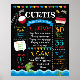 Póster Cumpleaños de la Pesca