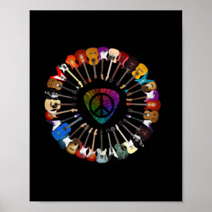 Póster Cumpleaños de la variedad guitarrista