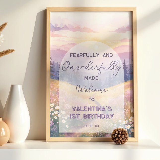 Póster Cumpleaños de niña de Biblia Hecha con Temor y Mar (Subido por el creador)