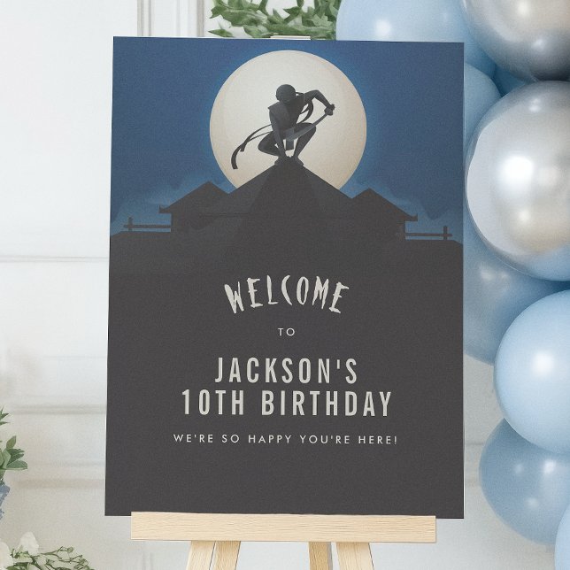 Póster Cumpleaños de Niño Guerrero Ninja Bienvenida (Subido por el creador)