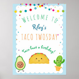 Póster Cumpleaños de Taco 2014 - Bienvenida de 2º cumplea