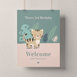 Póster Cumpleaños de Tiny Tiger 18x24