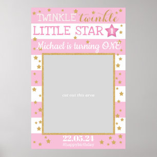 Póster Cumpleaños de Twinkle Twinkle Little Star Prop de 