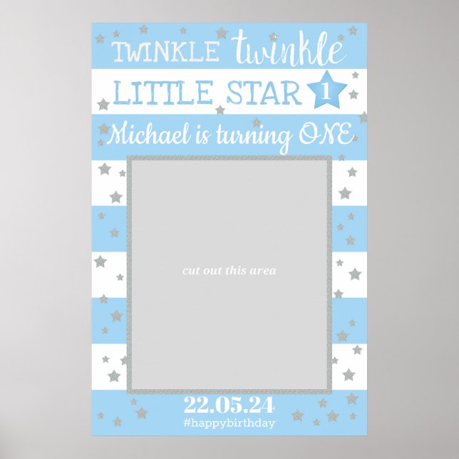 Póster Cumpleaños de Twinkle Twinkle Little Star Prop de  (Frente)