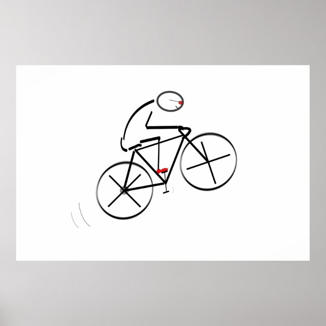 Póster Cumpleaños del ciclista (Frente)