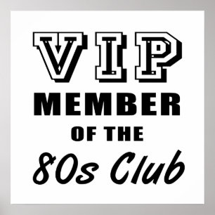 Póster Cumpleaños del Club de los 80