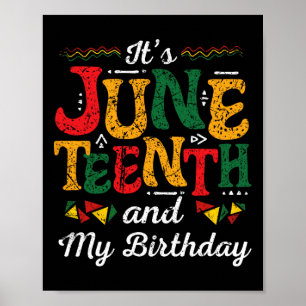 Póster Cumpleaños del Mes de la Historia Negra del Junete
